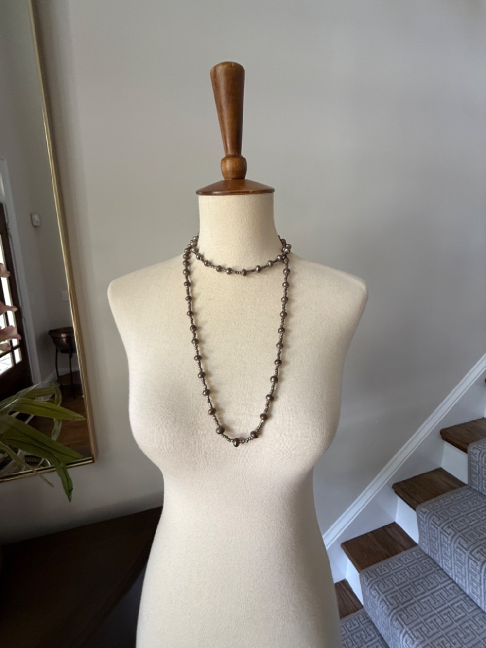 Noonday  Long Artillery Shell Beaded Necklace